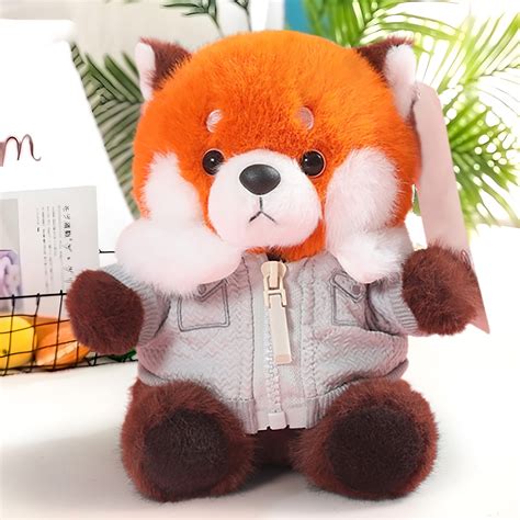 YUNAFFT Big Red Panda Stuffed Animal Panda Plushie Red Panda Plush Toy