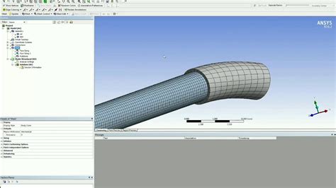 Ansys Nonlinear Analysis Tutorial Pipe Bending Youtube