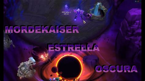 Mordekaiser Estrella Oscura Skin Lol Interacciones Castellano