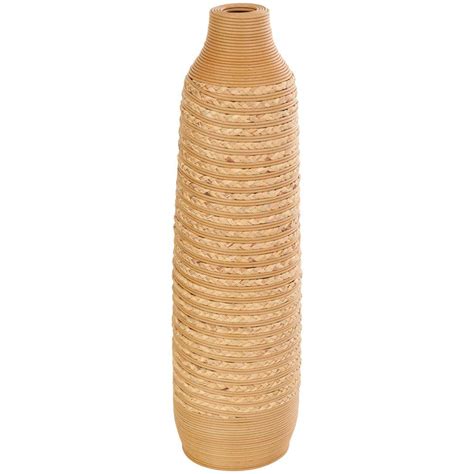 Litton Lane Light Brown Handmade Seagrass Decorative Vase The