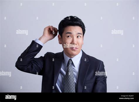 A Businessman Looking Confused Stock Photo Alamy