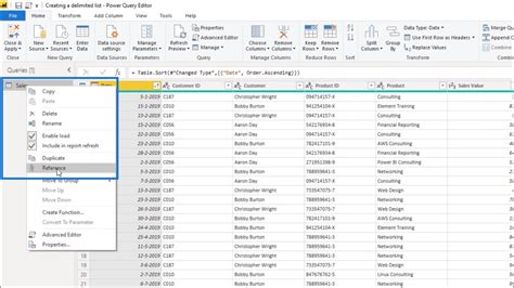 Create A Delimited List In Power Bi Query Query Editor Tutorial