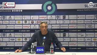 J9 Bastia 1 0 Metz Conf de presse de Régis Brouard by SC Bastia