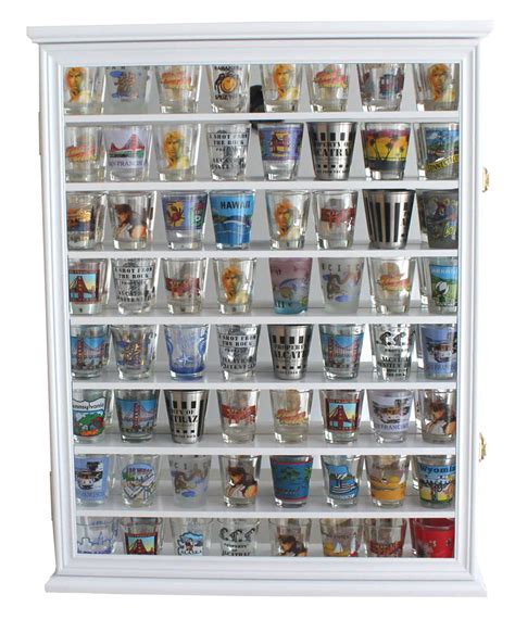 Buy Glass Display Case Solid Wood Wall Glass Cabinet Rack Holder Lockable With Uv Protection