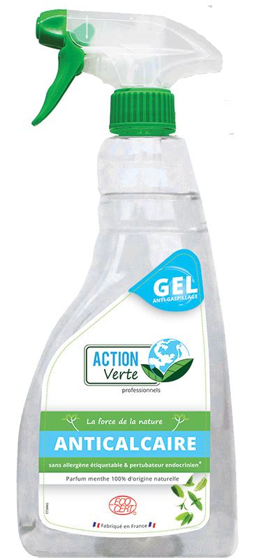 Lot De 6 Flacons Nettoyant Anticalcaire Ecocert Action Verte 750 Ml