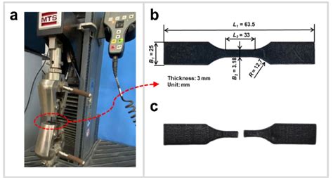 Uniaxial Tensile Test Of Test Specimens A Experimental Apparatus Download Scientific