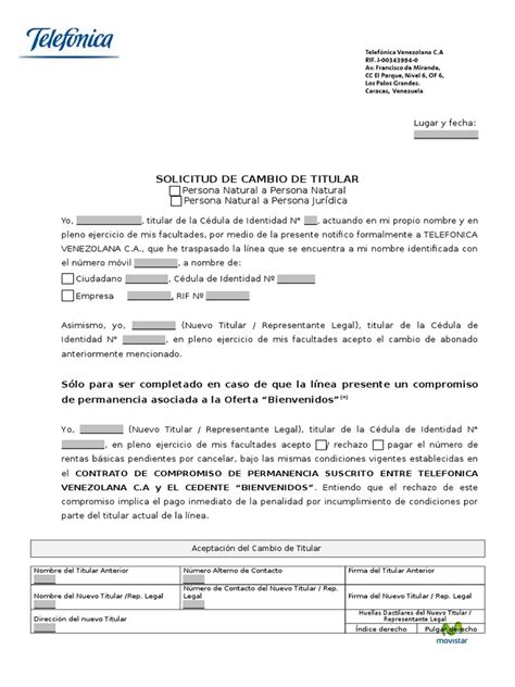 Pdf Notificacion Cambio Titularidad Dokumen Tips