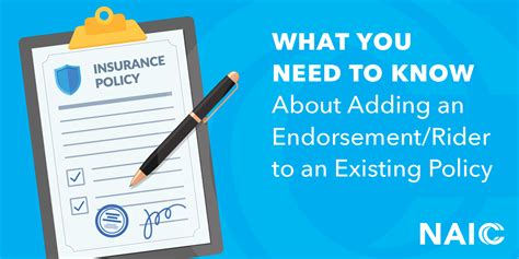 What You Need To Know About Adding An Endorsement Or Rider To An