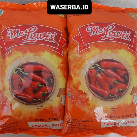 Jual Mc Lewis Sambal Extra Hot 1kg Shopee Indonesia