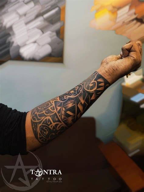 Polynesian Tattoo Sleeve By Tantra Tattoo Tamilnadu Sleeve Tattoos