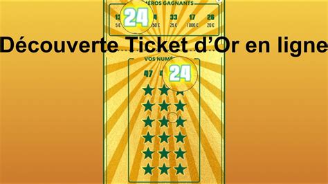 FDJ Découverte du Ticket d Or en ligne YouTube