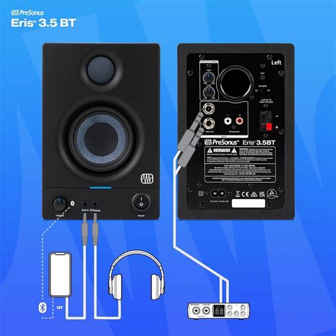 PreSonus Eris 3 5BT 3 5 Inch Powered Bluetooth Studio Monitors 2nd