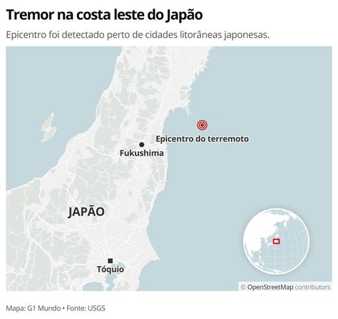 Terremoto atinge a costa leste do Japão Mundo G1