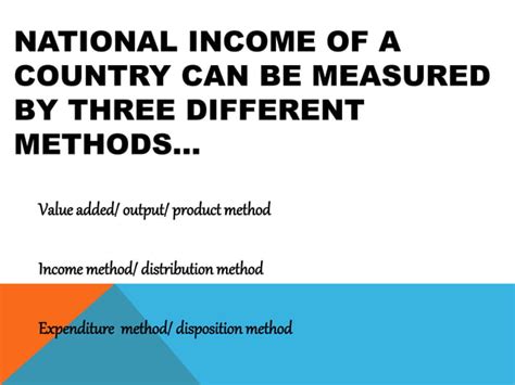 Measurement Of National Income PPT