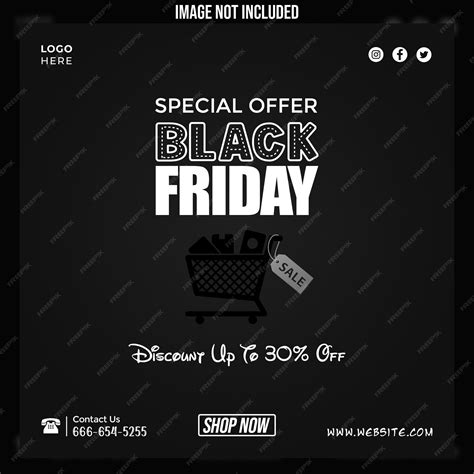 Premium Psd Black Friday Sale Social Media Promotion And Banner Post