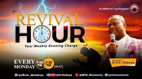 MFM REVIVAL HOUR 01 01 2024 MINISTERING DR D K OLUKOYA YouTube