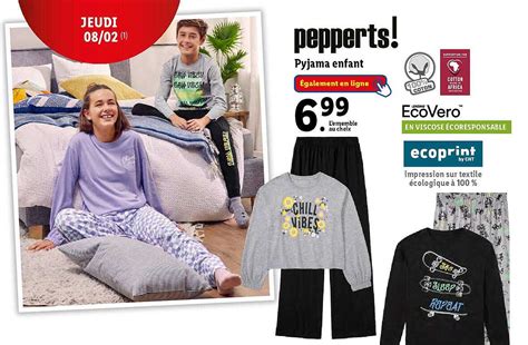 Promo Pyjama Enfant Pepperts Chez Lidl Icatalogue Fr