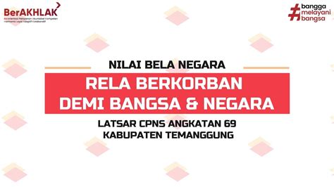 🔴rela Berkorban Demi Bangsa Dan Negara Aksi Bela Negara Versi Saya Latsar Cpns 2022 Youtube