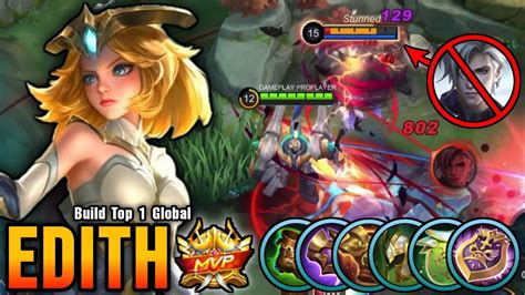 Mvp Tank Edith Best Build Tank Build Top Global Edith Mlbb