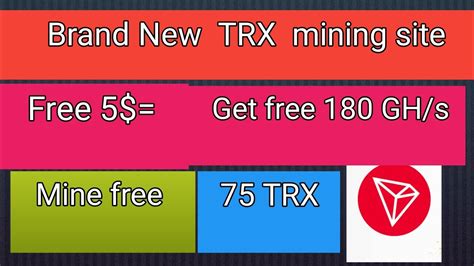 Brand New Trx Mining Wibsit Free Mining Without Investment Babarali