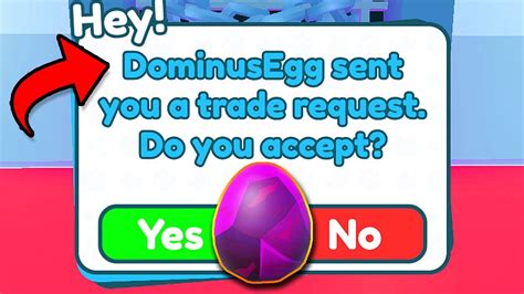 Dominus Egg Sent For Noob A Trade Request And What Happens Pet