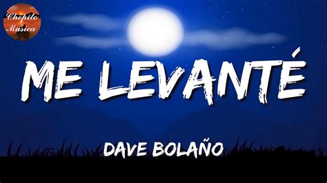 Dave Bola O Me Levant Letras Lyrics Youtube