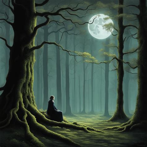 Serenity Of A Moonlit Forest Frage Antwort Storytelling