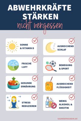 Immunsystem stärken 10 Tipps für deine Abwehrkräfte