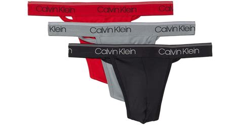 Calvin Klein Micro Stretch Thong 3 Pack For Men Lyst