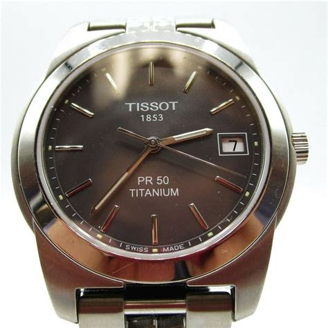 Tissot 1853 Pr50 Titanium Sapphire Crystal J376476 Swiss Date Watch