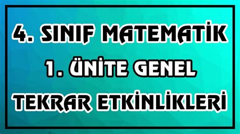 S N F Matematik Nite Genel Tekrar Etkinlikleri Canl Ve