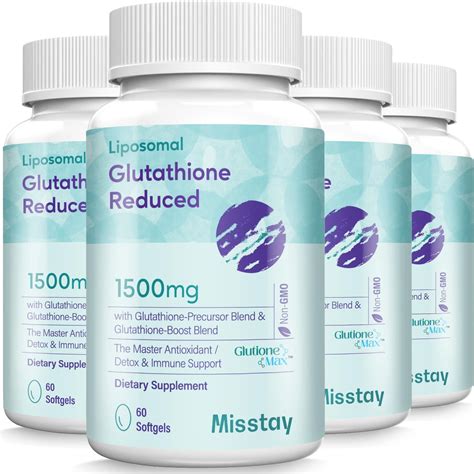 Misstay 2400 Mg Complex Liposomal Glutathione Softgels 1500