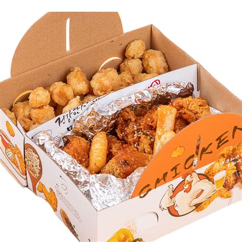 Customized Wholesale Biodegradable Eco Friendly Fried Chicken Takeaway