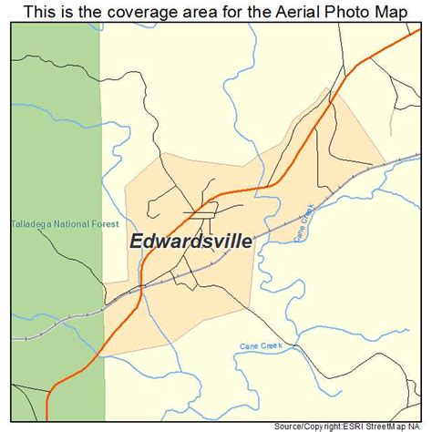 Aerial Photography Map Of Edwardsville Al Alabama