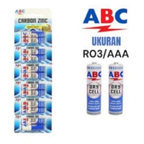 Jual Abc Biru Dry Cell Aaa Isi Pcs A Batu Baterai Remote