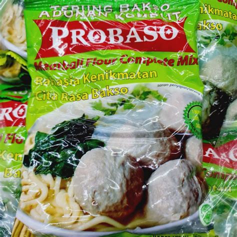 Probaso Tepung Bakso Adonan Komplit 250gram Shopee Malaysia