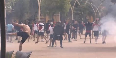 En vídeo pelea entre ultras del Mallorca y el Athletic de Bilbao en la