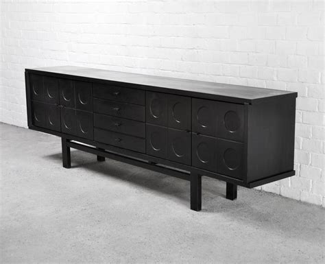 Black Oak Brutalist Sideboard Belgium 1970 S 230784