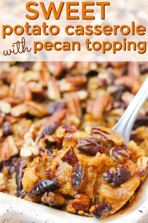 This Sweet Potato Casserole with Pecans is the perfect holiday dish.