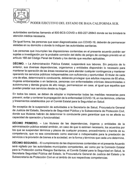 Gobierno De Bcs Public En El Bolet N Oficial Declaratoria De