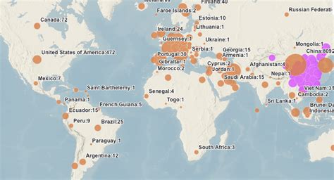 Oms Mapa Mundial Del Novel Coronavirus Covid 19 Cvoed Centro