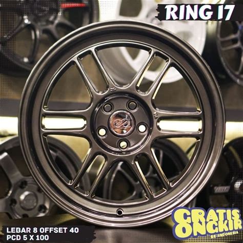 Jual Velg Mobil R17 PCD 5X100 ENKEI RPF1 Velg Racing Mobil Ring 17