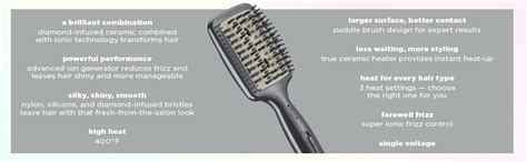 Infiniti Pro By Conair Diamond Infused Ceramic Smoothing Hot Brush Straightening Brush Amazon