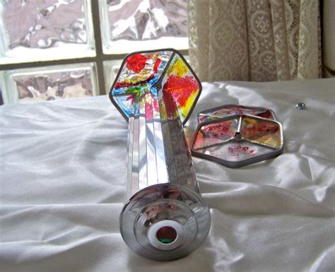 Vintage Kaleidoscope Stained Glass Kaleidoscope Psychedelic Etsy Stained Glass Kaleidoscope