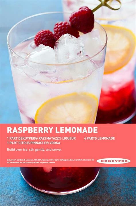 Raspberry Lemonade Razzmatazz Liqueur Pinnacle Citrus Vodka