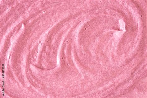 Pink Cream Texture The Surface Of Berry Yogurt And A Smoothie Of