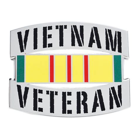 Vietnam Veteran Officially Licensed Car Emblem