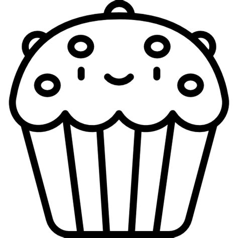 Cupcake Kawaii Lineal Icon