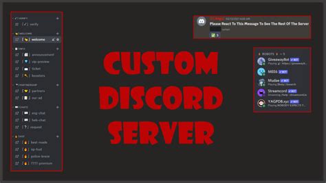 Create A Custom Discord Server For You Within 24 Hours By