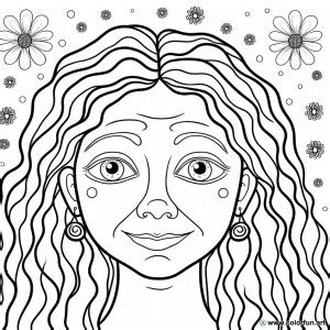 15 Coloriages De Visages De Femmes Coloriages Gratuits Pour Enfants